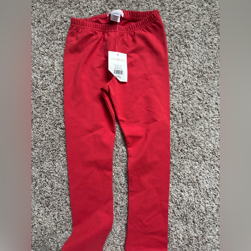 The Beaufort Bonnet Company Kids Red Leggings